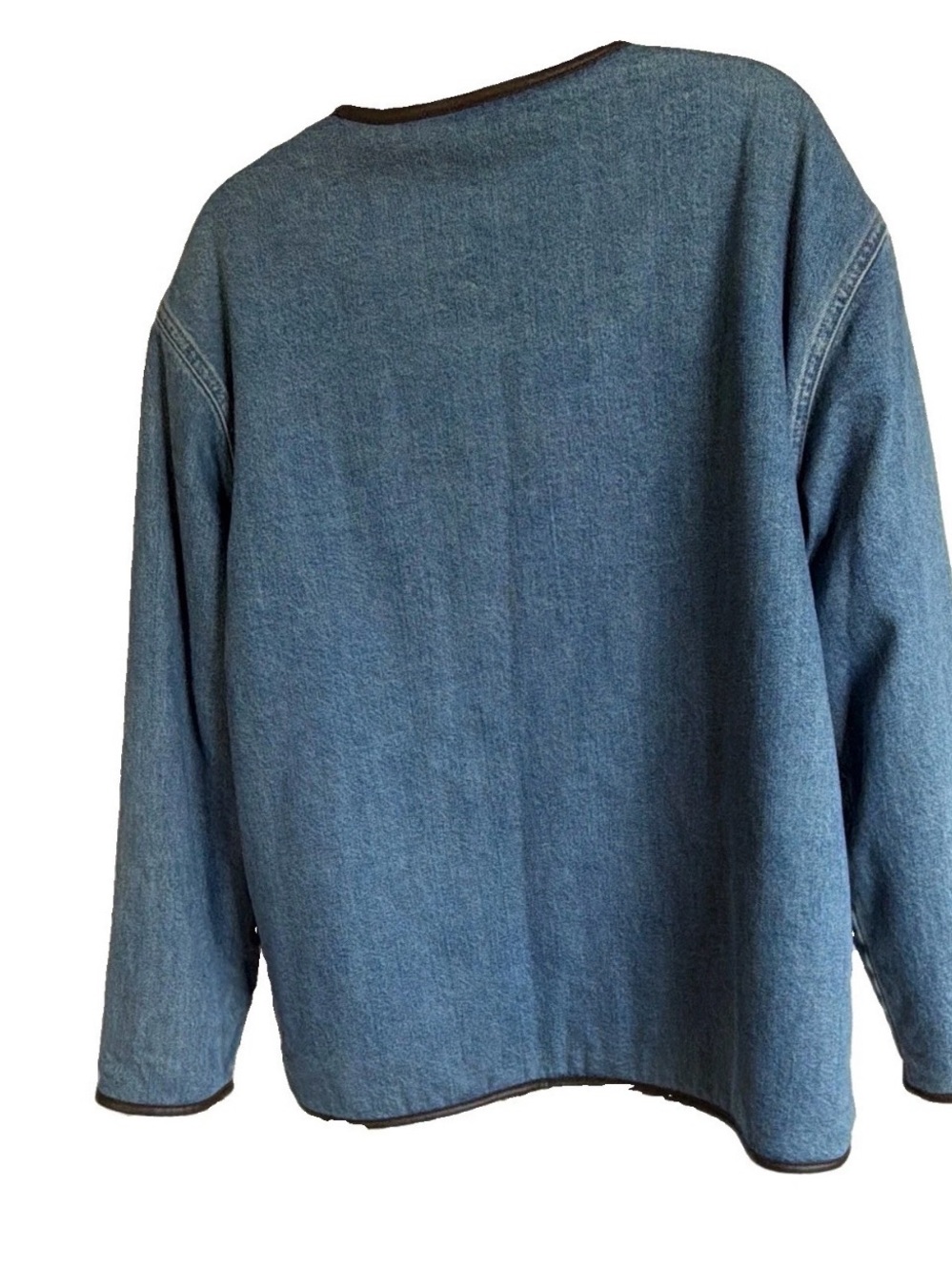 Madewell Blue Denim Sherpa-Trim Button Jacket - Picture 6 of 6